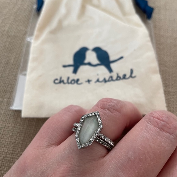 Chloe + Isabel Modern Mosaic Stackable Rings - Picture 2 of 8